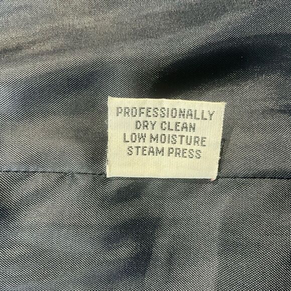 Mario De Pinto MDP Vintage Dark Gray Wool Blend Double Breasted Pea Coat Size L - Picture 8 of 16